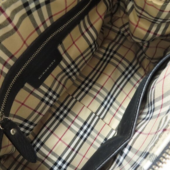 BURBERRY Leather Handbag Black Medium Crossbody Shoulder Bag - Picture 5 of 11